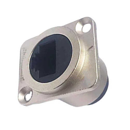 Type Connector Female To Female RJ45Coupler Panel Mount Shielded Connector Reinforced Connection Bulkhead Pass Through Data Transfer Fireproof 2