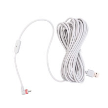 Niezawodny kabel zasilający i adapter do kamer pierścieniowych, 10 m, odporny na warunki atmosferyczne