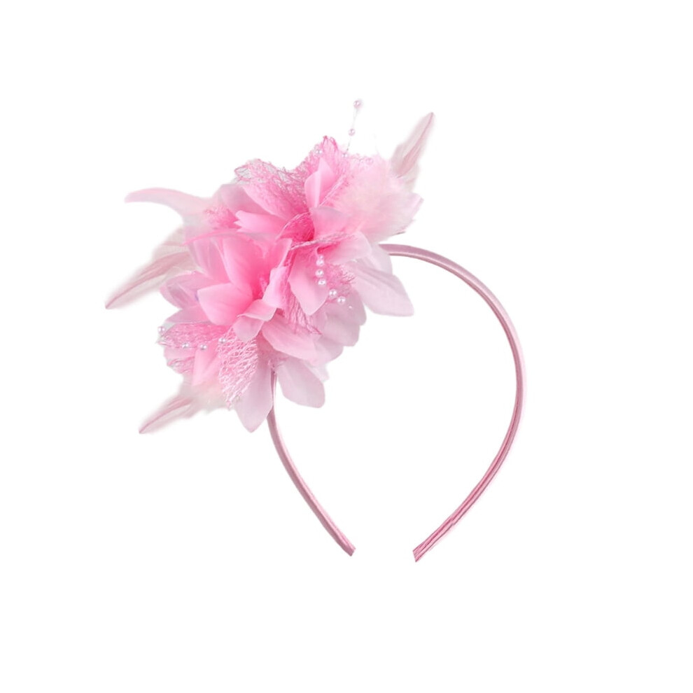 Unisex Colorful Flower Hairband Festival Props Hairhoop For Women Girl With Flower Design For Mardi Gras Theme Event