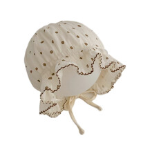 Baby Sun Hat Lace Earflap Hat Little Girl Infant Cotton Bonnet Princess Baby Sun Protections Hat