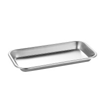 Stainless Steel Small Tray with Moderate Edge, Seamless Design – Compatible with Air Fryer & Oven