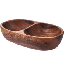 Wood Plate Very Small Bowl Dark Brown 1Pcs for Co-workers