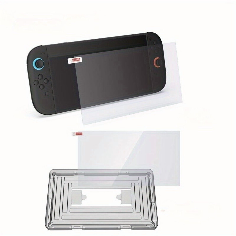 Switch 2 Game Console Tempered Film Switch 2 Anti-Fingerprint Screen Protection Tempered Film Blue/Light 9496895263285