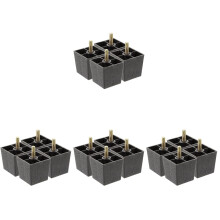 16pcs Furniture Replacement Legs Square Cabinet Heightened Legs Couch Feet Sofa Feet