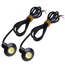 ESTONE 1 Pair Ultra Thin 23mm 12V Car LED DRL Daytime Running Light Eagle Eye Lamp
