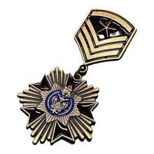 Antique Badge Historical Emblems Martial Enthusiast Badge Brooch Pin for Antique Styles Accessories and Event Display
