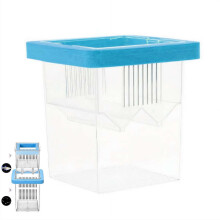 Caja flotante de cría para acuario – Separador de aislamiento para acuario, incubadora para guppies, bettas, peces payaso, corales, peces bebés y