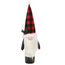 Reusable Wine Bottle Bags Christmas Wine Bottle Caps Gnome Wine Bottle Toppers Swedish Tomte Bottle Covers Festive Wine Bottle Decorations Holiday
