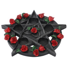 Mystisk pentagramdekor för hemfest Gotisk heminredning Hartshantverk med femuddig stjärndesign Perfekt present för religiösa och ockulta evenemang