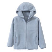 Children Boys Girls Winter Windproof Solid Zipper Hooded Coat Jacket Kids Warm Outerwear Jacket For 7-8 Years