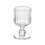 Vintage Ribbed Goblets Clear Footed Glass 6 oz 1