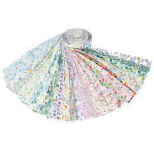 Soft Cotton Jelly Roll Fabric Strips Bundle for Quilting