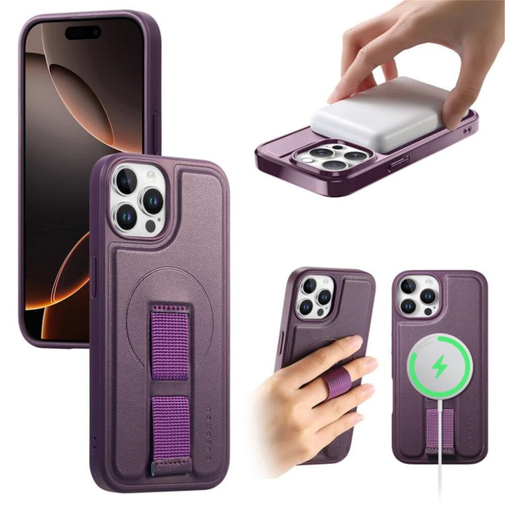 Magsafe Case With Belt Clip, Holster & Kickstand For Iphone 12 Pro Max 6.7" Purple 9313598230782