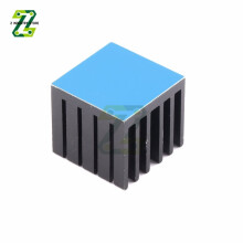 Dissipateur thermique 22 x 22 x 20 mm pour puce électronique LED avec ruban adhésif double face thermoconducteur