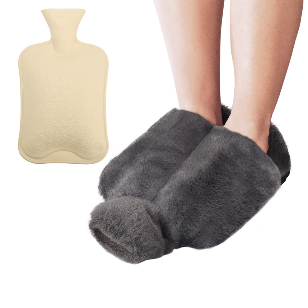 Aromatherapy Foot Warmer, Foot Warmers For Winter Heated Booties Hot Water Bottle Cold Therapy Reusable Insulated Bag With Soft Flannel Cover For