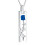 Rose Flower Urn Necklace Square Bar Ashes Pendant 1