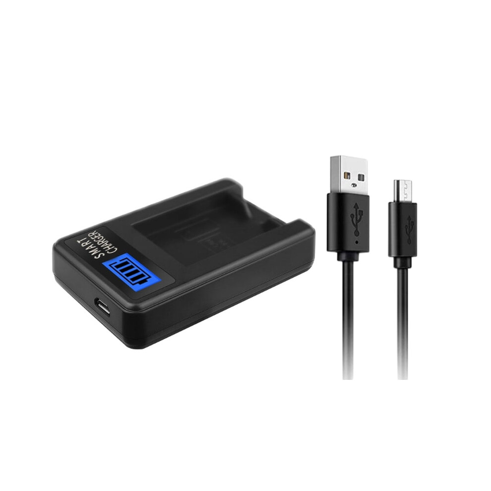 Abs Camera Battery Charger With Lcd Display For Nb10l G1x 908436819817