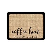 Tapis de table en caoutchouc absorbant et anti-taches, idéal pour les cafetières et les cafetières de cuisine.
