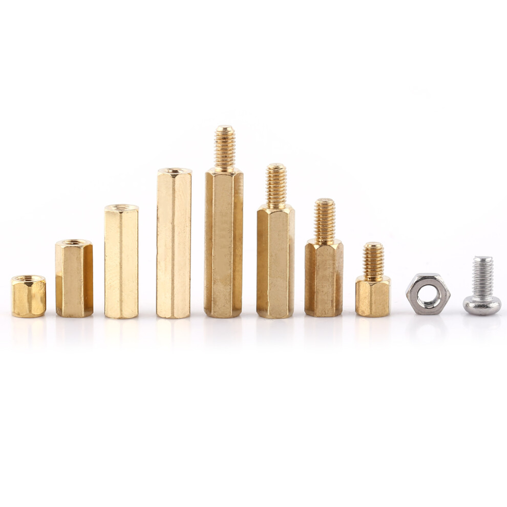 M3 Brass Standoff Assortment Female Male Hex
