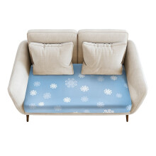 Housse de coussin de canapé à motif flocons de neige de Noël – Compatible avec les canapés standards, facile à installer et à nettoyer,