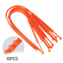10Pcs Adjustable Disposable Snow Chains Anti Slip Tire Chains Non-Slip Cable Tie Nylon