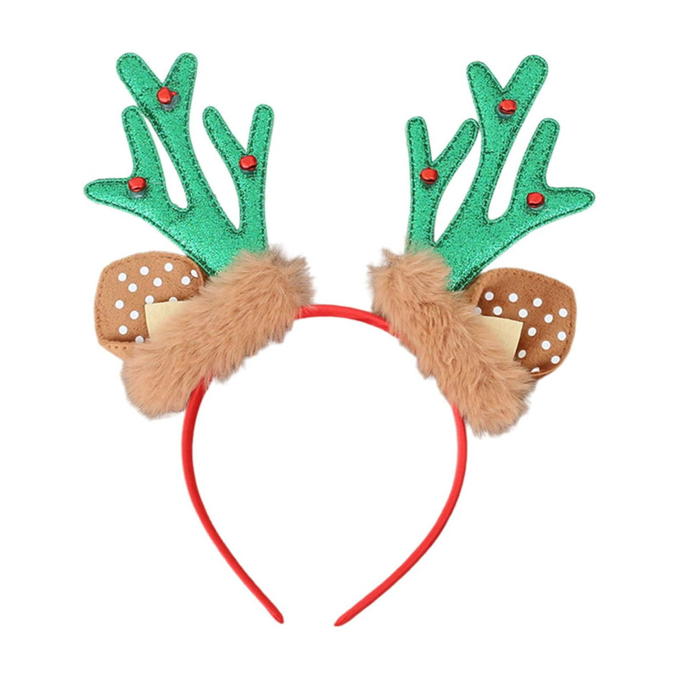 Unisex Christmas Headbands With Reindeer Antlers Â Soft Lint Fabric, Lightweight Elastic Band, Comfortable Fit For Adults & Kids, Compatible With Holiday