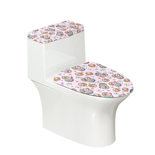 Salamander Easter Egg Toilet Seat Cover Set 2 Pcs Polyester