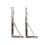 Folding Shelf Brackets With Triangle Structure Support, Space Saving Diy Bracket For Diy Table Work Bench Heavy Duty Stainless Steel Collapsible Wall 3