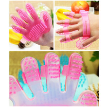 ETEREAUTY Soft Pet Bath Brush Durable Plastic with Massaging Function for Dog 1Pcs