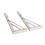 Folding Shelf Brackets With Triangle Structure Support, Space Saving Diy Bracket For Diy Table Work Bench Heavy Duty Stainless Steel Collapsible Wall 6
