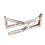 Folding Shelf Brackets With Triangle Structure Support, Space Saving Diy Bracket For Diy Table Work Bench Heavy Duty Stainless Steel Collapsible Wall 7