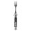 Automatic Spring Camping Fork 304 Stainless Steel Compact Pocket Utensil Black 2