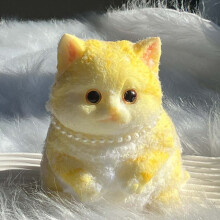 Chubby Cat Squishy Toys – Handgjorda, mjuka och söta stresslindrande fidgetleksaker, sensoriska presenter till jul/födelsedag – Passar