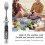 Automatic Spring Camping Fork 304 Stainless Steel Compact Pocket Utensil Black 4