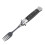 Automatic Spring Camping Fork 304 Stainless Steel Compact Pocket Utensil Black 7
