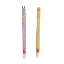 2 Pcs Erasable Gel Pens, Animal Pattern Erasable Pens For Learning And Writing 2ml