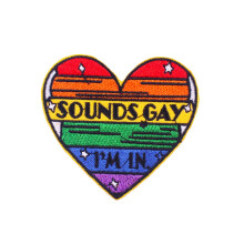 Ysmzzmsy 1 PCS Rainbow Iron On or Sew On Embroidered Homosexuality Patch