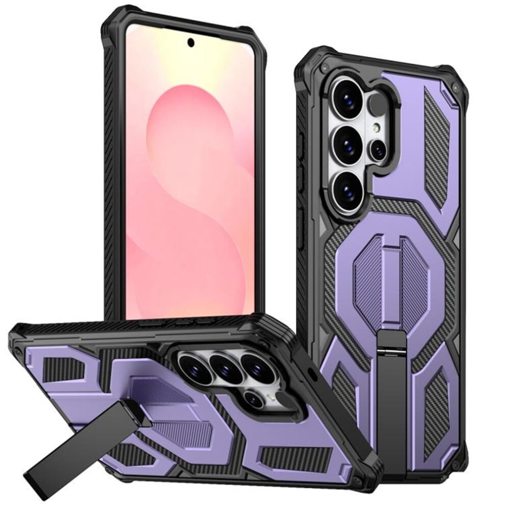 Samsung Galaxy S26 Ultra 5G Case Â Magsafe Compatible, Military-Grade, Hidden Metal Kickstand, 360 Shockproof, Purple 9450273068305