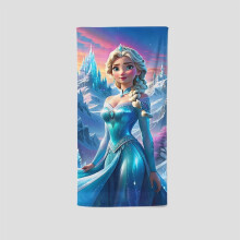 Serviette Elsa de La Reine des Neiges – 35 x 75 cm, cadeau idéal pour les fans, parfaite pour le yoga, la boxe et les bains de soleil.