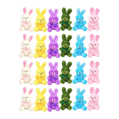 Σετ παιχνιδιών Plüsch Bunny με καλάθια, παιδικές μαριονέτες, μαλακά παιχνίδια 8cm για