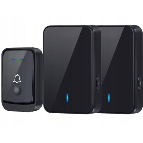 Wireless Doorbell Battery Powered with 2 Receivers