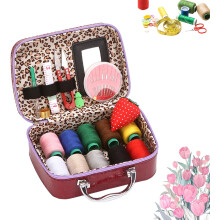 Kit de costura Wondolla en estuche de piel sintética – Agujas de acero, kit portátil para manualidades, ideal para amantes de las manualidades.