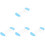 4Pcs Compact Sky-Blue Toast Rack for Roasting Silicone Iron Material 1