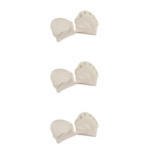 3Pièces Demi-Paume De Danse Beige Semelle Antidérapante En Suède