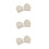 3Pcs Beige Belly Dance Thong Shoes Padded Polyester Half Palm Practice 1