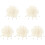 500Pcs White Plastic Rope Ends Drawstring Cord Fasteners for Sweaters 1