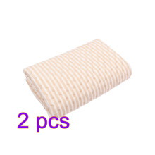 2Pcs Beige Washable Puppy Training Pads Absorbent Waterproof Mat