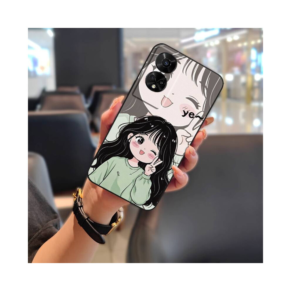 Phone Case Compatible With Tcl 50 5G/50Xe 5G/50Xe Nxtpaper 5G Â Dirt-Resistant, Waterproof, Shockproof Silicone Case With Cute Cartoon Graffiti 9450273069623