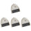 4Sets Plastic Dustpan and Small Cleaning Brush White for Tabletop 1
