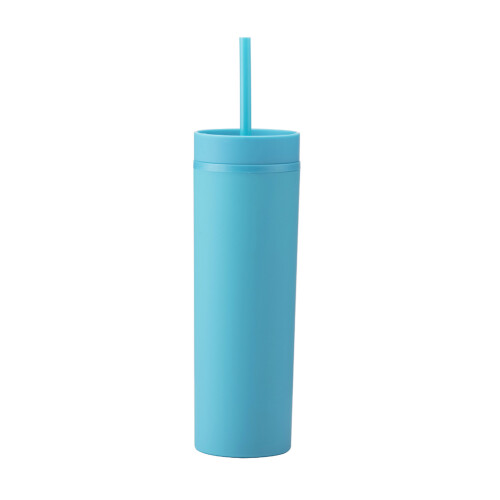 450ml διπλής στρώσης πλαστικό ποτήρι σφραγισμένο μονωμένο καπάκι μπουκαλιού νερού